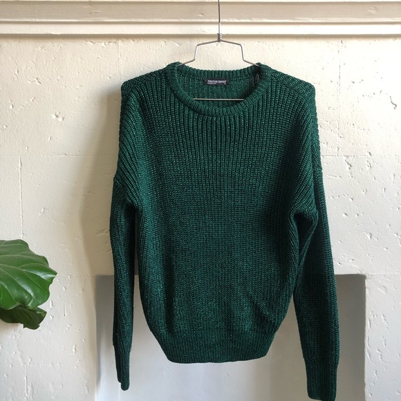 American Apparel Sweaters - American Apparel Metallic Fisherman Sweater